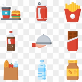 Cafe Food Pics Vector, HD Png Download - burger icon png