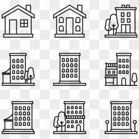 Office Building Logo Png, Transparent Png - building icons png