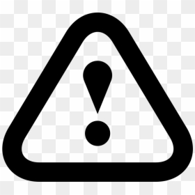 Warning Outline - Caution Vector, HD Png Download - danger icon png