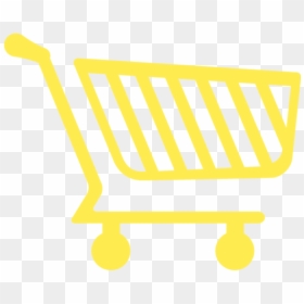 Yellow Shopping Cart Png, Transparent Png - cart icons png