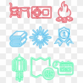Neon Special Effects Color Icon Design Ai Vector Png - Vector Graphics, Transparent Png - ai icon png