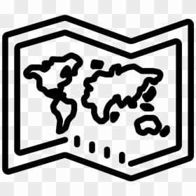 Transparent White Dotted Line Png - Map Editing Icon, Png Download - world map icon png