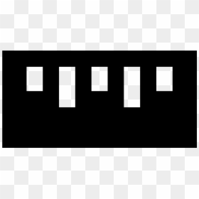 The Ruler Icon Is A Rectangular Shape Icon With Lines - Monochrome, HD Png Download - ruler icon png
