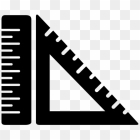 And Measuring Tools Svg - Square And Ruler Png, Transparent Png - ruler icon png
