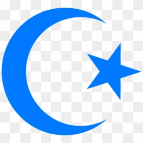 Star Crescent Filled Icon - Islam Symbol Png Blue, Transparent Png - candle icon png