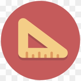 Circle Icons Rulertriangle - Png Ruler Icon Circle, Transparent Png - ruler icon png