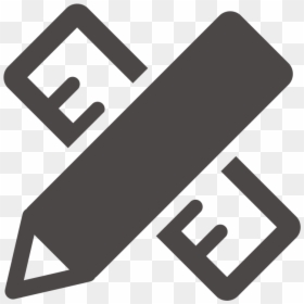 Pencil & Ruler Icon - Sign, HD Png Download - ruler icon png