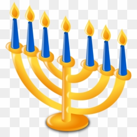 Menorah,hanukkah,candle Holder - Hanukkah Clipart, HD Png Download - candle icon png