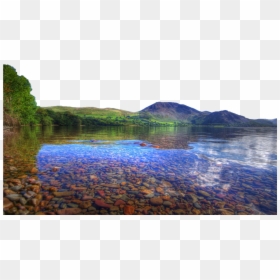 Clear Lake Hd Wallpaper - Transparent Background Png Lake, Png Download - mountain background png