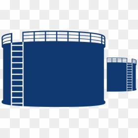 Oil Tank Icon In Blue Png, Transparent Png - storage icon png