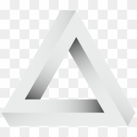 Picture White 3d Triangle Png - 3d Triangle Logo Png, Transparent Png - 3d triangle png