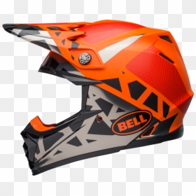 Bell Moto-9 Mips Tremor Matte/gloss Black/orange/chrome - Bell, HD Png Download - dirt flying png