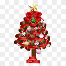 Transparent Christmas Tree Red, HD Png Download - chrismas tree png