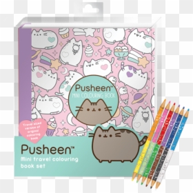 Pusheen Mini Coloring Book, HD Png Download - coloring book png