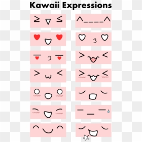 Expressões Kawaii, HD Png Download - kawaii word png
