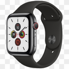 Apple Watch Series 5 Stainless Steel, HD Png Download - apple headphones png