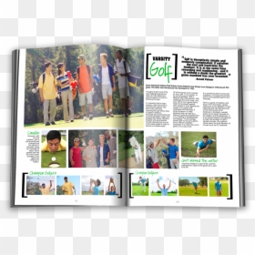 Golf Yearbook Spreads, HD Png Download - yearbook png