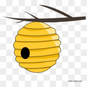 Beehive Clipart Free Honey Bee And Beehive Clip Ar - Bee Hive Clip Art Free, HD Png Download - hive png