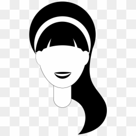 Transparent Hair Icon Png - Hair Clipart Black And White For Kids, Png Download - hair icon png