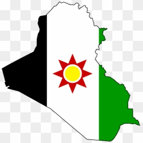 - Iraq Flag And Map - Flag Map Of Iraq, HD Png Download - iraq flag png