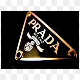 #prada #blackandgold #logo - Prada, HD Png Download - prada png
