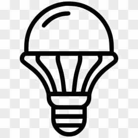Transparent Led Bulb Clipart - Led Light Bulbs Icon, HD Png Download - bulb icon png