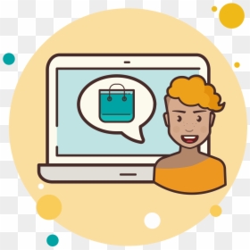 Laptop Shopping Bag Icon - Portable Network Graphics, HD Png Download - bag icon png