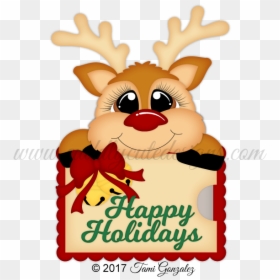 Christmas Day, HD Png Download - reindeer nose png