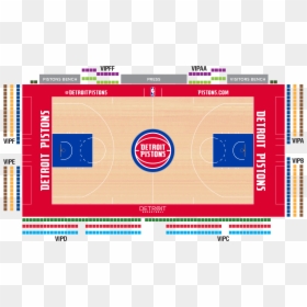 Tap Seating Chart To View Larger - Sacramento Kings Court Design, HD Png Download - pistons png