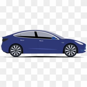Tesla Clipart Speed Car - Model 3 Clip Art, HD Png Download - tesla car png
