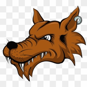 Gray Wolf Cartoon Illustration - Wolf Animated Drawing Head, HD Png Download - minecraft wolf png