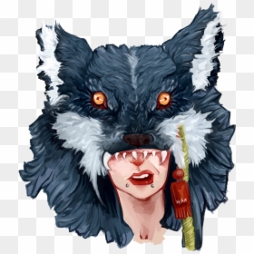 Transparent Wolf Png - Girl And Wolf Transparent, Png Download - minecraft wolf png