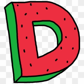Alphabet Watermelon Zumiez Of Oddfuture Dope D Letter - Clip Art Of Letter D, HD Png Download - alphabet letters png