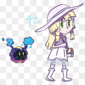 Lillie And Nebby - Cartoon, HD Png Download - paw patrol zuma png