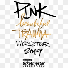 Pink 2019 - Calligraphy, HD Png Download - ticketmaster png