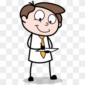 Making A List Cartoon, HD Png Download - salesman png