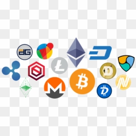 Cryptocurrencies - Cryptocurrency Logos Transparent, HD Png Download - major credit cards png