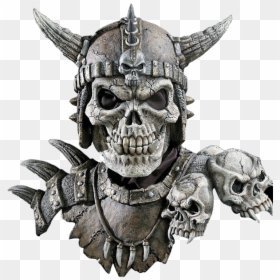 #skull #skeleton #bone #head #ghost #demon #devil #king - Kronos Mask And Shoulders, HD Png Download - demon skull png