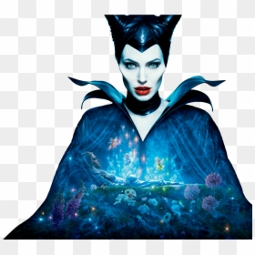 Maleficent Angelina Jolie Film Poster - Angelina Jolie Maleficent Png, Transparent Png - maleficent silhouette png