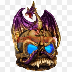 Transparent Purple Dragon Png - Skull, Png Download - demon skull png