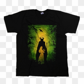 Maleficent And Aurora Silhouette, HD Png Download - maleficent silhouette png