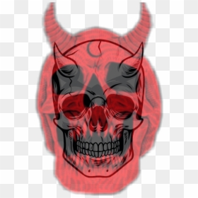 #skull #demon, HD Png Download - demon skull png