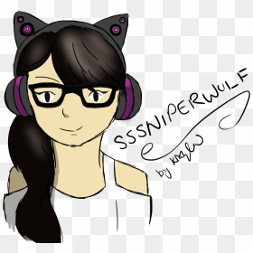 Sssniperwolf Drawing, HD Png Download - sssniperwolf png