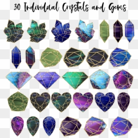 Mystical Crystal Gems Clipart Pack - Crystal, HD Png Download - mystical png