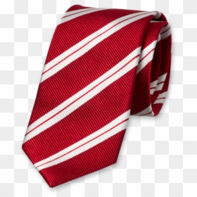 Red Tie With White Stripes - Corbata Azul Con Rayas Blancas, HD Png Download - red and white stripes png