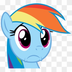 Rainbow Dash Pony Scared, HD Png Download - rainbow dash cutie mark png
