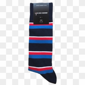 New York Socks - Navy Red White Stripe Dress Socks, HD Png Download - red and white stripes png