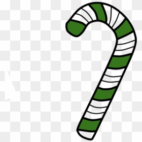 Candy Cane, Stripes, Green, White - Candy Cane Clip Art Black And White, HD Png Download - red and white stripes png