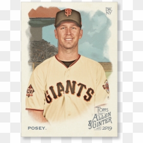 Buster Posey 2019 Topps Allen & Ginter Oversized Base - San Francisco Giants, HD Png Download - buster posey png