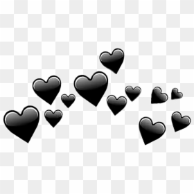 #tumblr #remix #hearts #summer #black #edit #photoedit - Transparent Black Hearts Png, Png Download - summer png tumblr